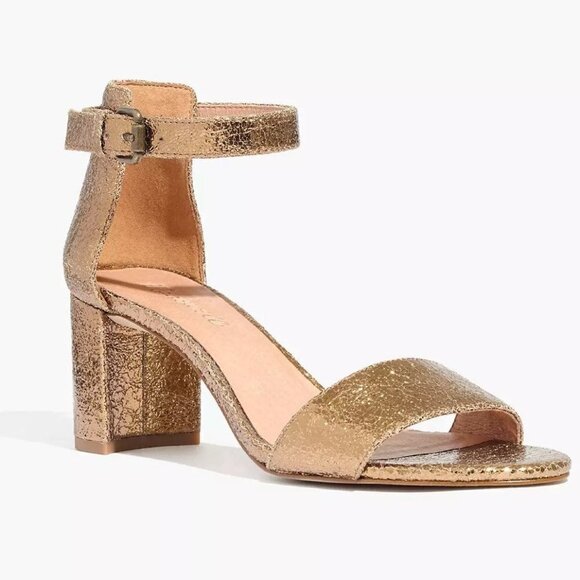 Madewell The Lainy Sandal in Metallic - Picture 1 of 8